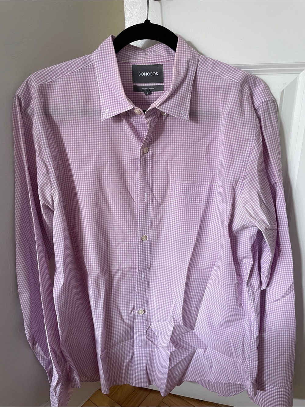Bonobos Pink / Purple Gingham Dress Shirt